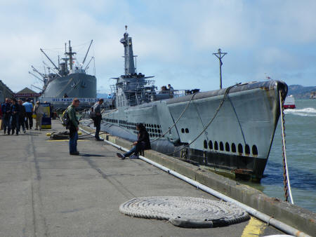 USS Pampanito War Ship in San Francisco California